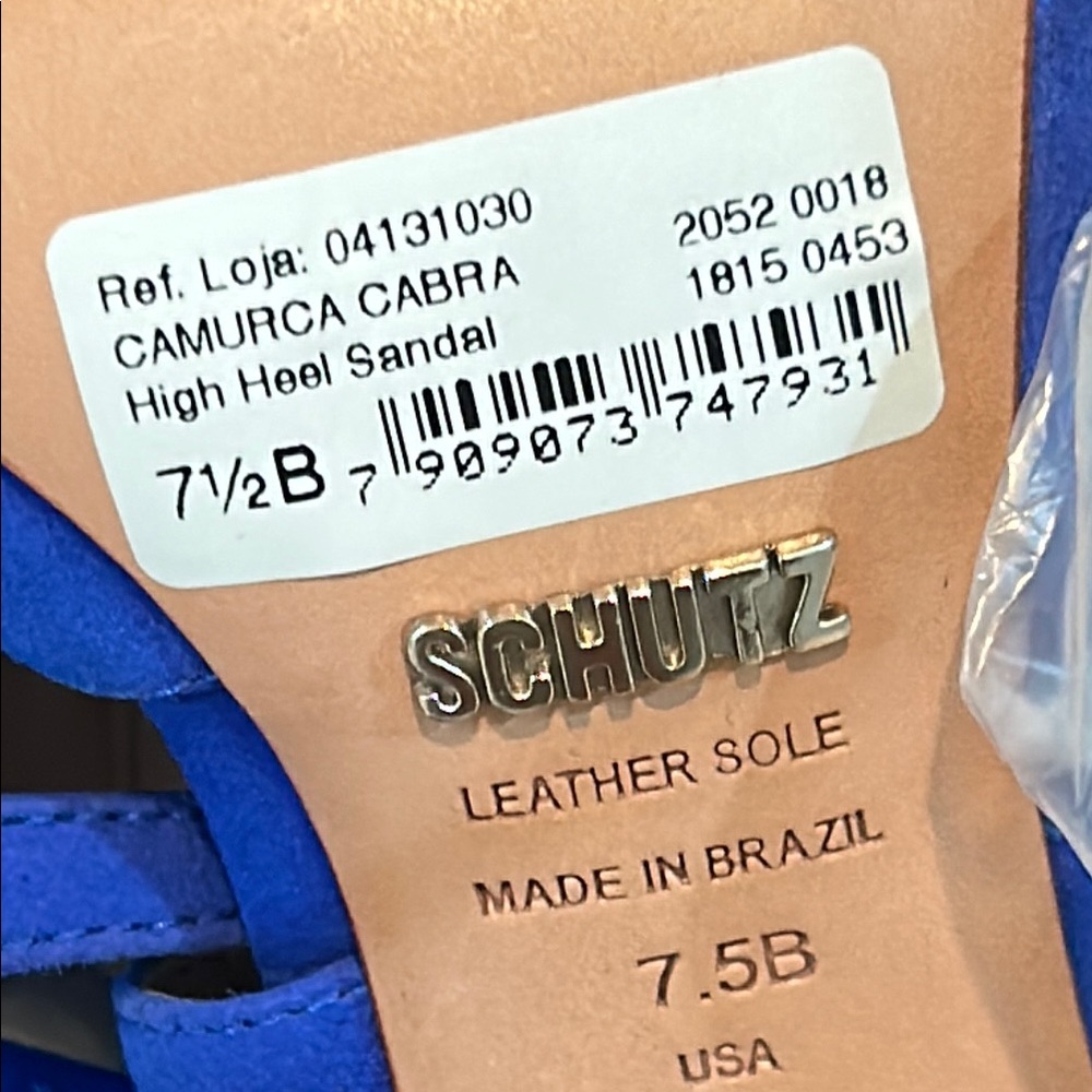 Schultz Cobalt Lace-Up Stiletto Sandals - Picture 5 of 5
